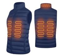 iN Heated Gilet for Men Women - Heated Vest - Heated Body Warmer Gilet with SMART Heating - Lightweight Rechargeable Heated Jacket For Camping, Motorcycle, Skiing - Navy Colour - (L)
