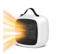 iN Heater | Advanced & Safe Ceramic Heating | Small Electric Heater 1000W | Portable | Tip-over Swtich Overheat Protection | Desktop | Compact Sleek Design