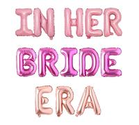In Her Bride Era Banner, Bridal Shower Decorations Hot Pink Bachelorette Party Decor Bride to Be Balloons for Women Wedding Bridal Shower Engagement Hen Party Bachelorette Party Supplies