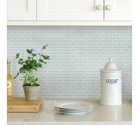 Homein InHome NH2361 Sea Peel and Stick Backsplash Tiles, Blue,0.5-In by 1.5 or 3-in