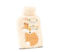 iN Hot Water Bottle with Cover | UK Safety Tested | Super Soft, Leakproof | Large | Hot Water Bag for Neck, Shoulder, Warmer, Period Pain Relief, Stomach Cramps, Gifts for Women, Men (Light Pink)