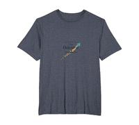 in It for The Outcome: Social Worker's Inspiring Journey T-Shirt, Men's Big and Tall, Heather Blue, 6X Tall