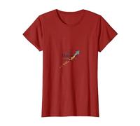 in It for The Outcome: Social Worker's Inspiring Journey T-Shirt, Women, Cranberry, S