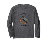 in Jersey We Say Caw-Fee Gothic Raven Halloween Funny Long Sleeve T-Shirt