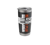 in Jesus Name I Play Christian Piano Player Pianist Keyboard Stainless Steel Insulated Tumbler
