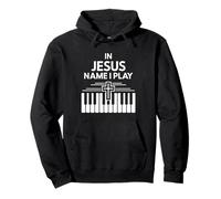 In Jesus Name I Play Praise Through Music Pullover Hoodie