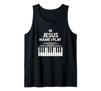 In Jesus Name I Play Praise Through Music Tank Top