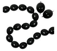 IN-JOOYAA 6 Inch Black Latex Link Balloon 100 Pcs Quick Linkable Balloon for Party Decoration
