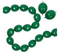 IN-JOOYAA 6 Inch Dark Green Latex Link Balloon 100 Pcs Quick Linkable Balloon for Party Decoration