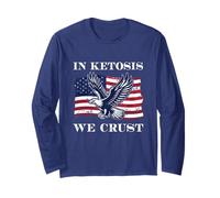 In Ketosis We Crust Funny Keto Diet Low Carb Carnivore Long Sleeve T-Shirt