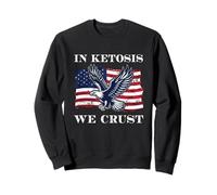 In Ketosis We Crust Funny Keto Diet Low Carb Carnivore Sweatshirt
