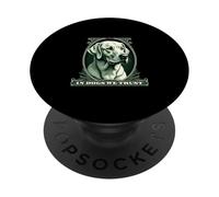 In Labrador We Trust Funny Vintage Lab Dog PopSockets Adhesive PopGrip