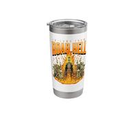 in-Laws from Roar Hell Fiery Skeleton Humor Statement Stainless Steel Insulated Tumbler