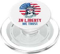 In Liberty we trust A Tribute to Freedom and American Values PopSockets PopGrip for MagSafe