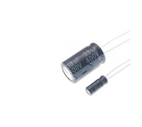 In-line aluminum electrolytic capacitor 33UF 16V 25V 35V 50V 100V 250V 400V 450V / green gold high frequency400V AUOQKQUT(25V 5x11 50pcs)