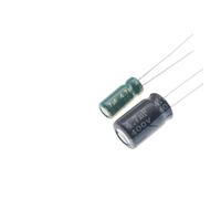 In-line aluminum electrolytic capacitor 4.7UF 25V 50V 100V 160V 250V 400V 450V high frequency low resistance green gold BIANMTSW(100V 5x11 50pcs)