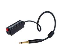 In-line Mono Ham Isolator Cable with 6.35mm Connector and 30cm Cable for Reducing Ground Loops in Studio, Live or Meeting