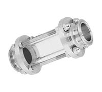 In-Line Sight Glass, 1.6 MPa 1.5" Tri Clamp Type Stainless Steel 304 Sanitary Straight Sight Glass with Clamp End Sanitary Straight Sight Glass