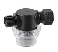 In-Line Water Filter 1/2", For BSP, For Garden Pump RV And for CARAVAN: Clear Plastic Housing, With 50 Mesh SS Screen, For Debris Removal And Solid-Liquid Separation