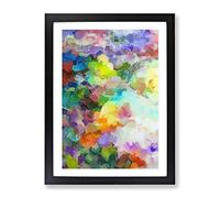 In Love Abstract Framed Print | A2 Black Framed Wall Art | Ready to Hang | Abstract Love Picture | Living Room Bedroom Lounge Office