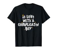 in Love with a Complicated Boy Messy Romantic Girlfriend T-Shirt