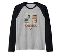 in Love with A Man Who Builds America Raglan Baseball Tee