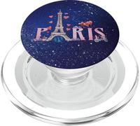 In Love With Paris - Cute Parisian Word Art PopSockets PopGrip for MagSafe