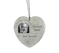 In Loving Memory At Christmas Hanging Ceramic Heart Decoration-Great Grandad