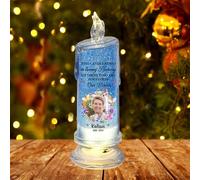 in Loving Memory Candle Custom LED Flameless Christmas Candles,Personalized Memorial Candle with Photo,Memorial Gifts for Family Members,Sympathy Gifts for Loss of Loved One