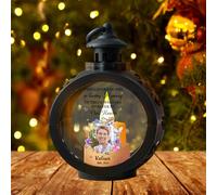 In Loving Memory Candle Personalized LED Flameless Christmas Candle Lanterns,Custom Memorial Candle Lamp with Photo,Memorial Gifts for Family Members,Sympathy Gifts for Loss of Loved One