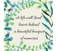 In Loving Memory Condolence Book (Hardback cover)