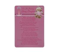 In Loving Memory - For A Precious Young Daughter - Grave/Graveside Memorial Card