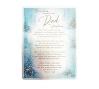 In Loving Memory Grave Memorial Christmas Card - Dad Remembering You for Graveside 1049