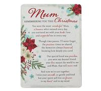 In Loving Memory Grave Memorial Christmas Card - Mum Remembering You for Graveside 0837