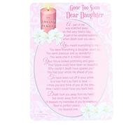 In Loving Memory Graveside Memorial Card Daughter
