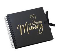 In Loving Memory Multiple Colour Scrapbook Photo album or Guest Book Foil Print