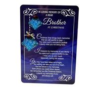 In Loving Memory Of A Dear Brother Christmas Graveside Keepsake Card