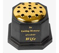 In loving memory of a dear wife memorial pot/grave vase