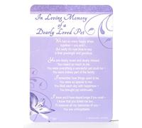 In Loving Memory of a Dearly Loved Pet Plastic Grave Card