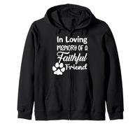 In Loving Memory of a Faithful Friend Pet loss dog cat Shirt Zip Hoodie