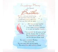 "In Loving Memory of a Special Brother" Plastic Grave Card