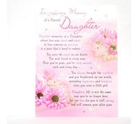 "In Loving Memory of a Special Daughter" Plastic Grave Card