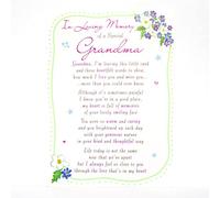"In Loving Memory of a Special Grandma" Plastic Grave Card