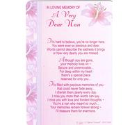 In loving memory of a very dear nan graveside card
