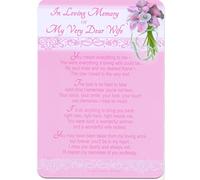 In Loving Memory - Of My Very Dear Wife - Grave/Graveside Memorial Card