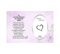 In Loving Memory Photo Frame 10cm x 15cm | Thinking of You Gifts | Memorial Gift | Memorial Photo Frame with a Loving Message - In Loving Memory Picture Frame, Photo Size 4" x 6" (Nan)
