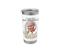 in Loving Memory Pope John Paul II & Dove He Lived for Peace Stainless Steel Insulated Tumbler