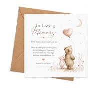 In Loving Memory Sympathy Card with Envelope, Elegant Animals Design, Greeting Card for Friend, Family or Women, Sympathy Message for a Meaningful Celebration
