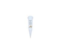 In Loving Memory Verse Graveside Memorial Grave Spiked Flower Vase (Dad, White with Robin Design)
