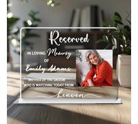 In Loving Memory Wedding Sign,Personalized Wedding Memorial Plaques for Loved Ones,Wedding Decorations to Commemorate Deceased Relatives,Condolence Gifts (styleA-15)